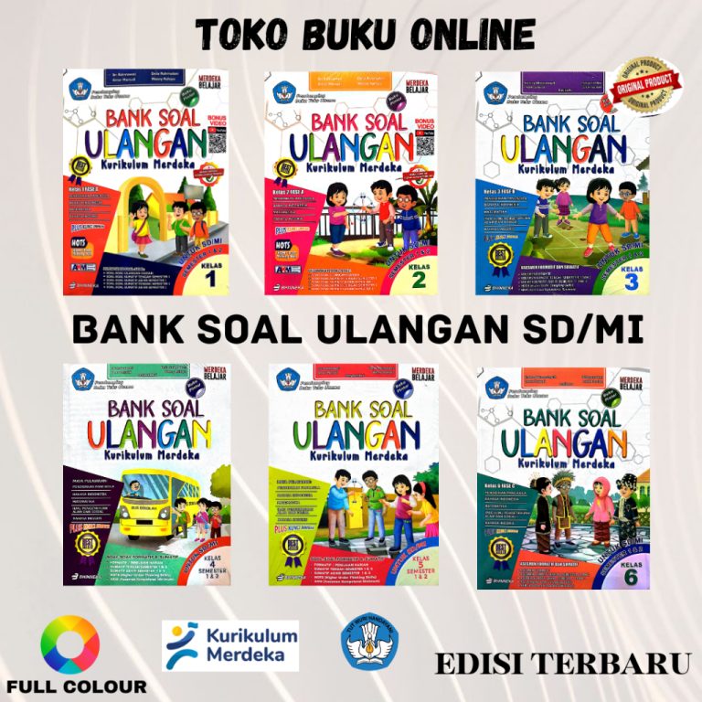Jual BANK SOAL ULANGAN KELAS 1 2 3 4 5 6 SD MI KURIKULUM MERDEKA