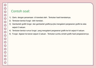 Materi Matematika Transformasi Fungsi kelas XI SMA PPTX