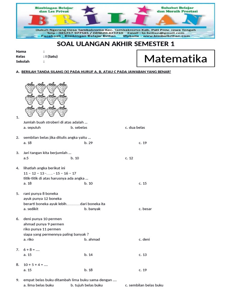7 Rahasia Tersembunyi Bank Soal Mid Semester 2 Kelas 3 SD yang Jarang Diketahui Guru dan Orang Tua