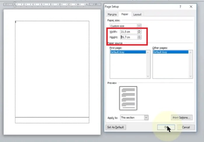 Cara Mengatur Ukuran Kertas Kuarto di Word Panduan Langkah Demi