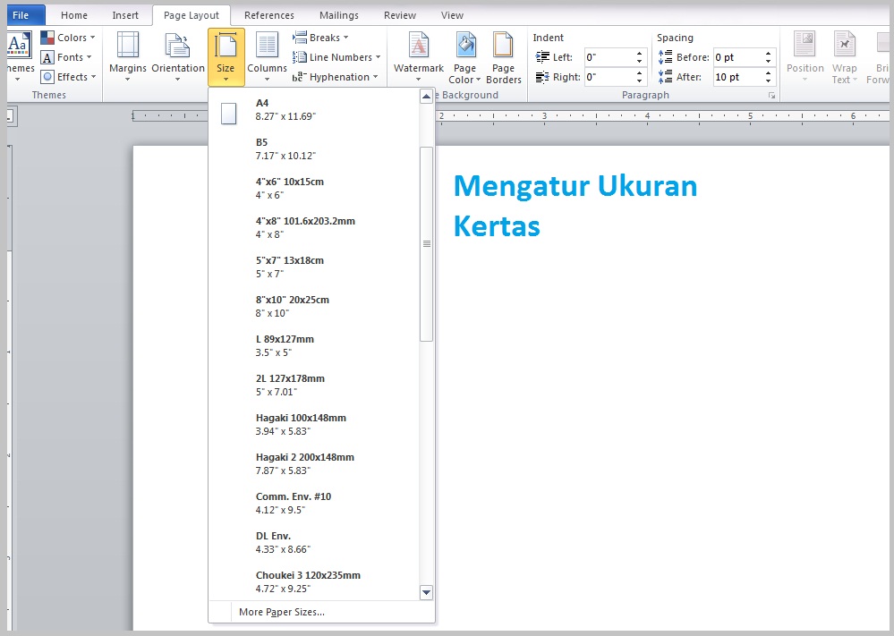 Cara Mengatur Ukuran Kertas di Word Cocok Untuk Pemula