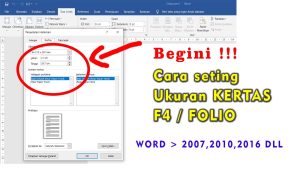 Tutorial Cara Mengatur Ukuran Margin Dan Kertas F4 Di Ms Excel Youtube