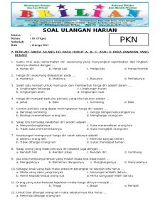 Membangun Fondasi Positif Soal dan Jawaban Uraian tentang Harga Diri